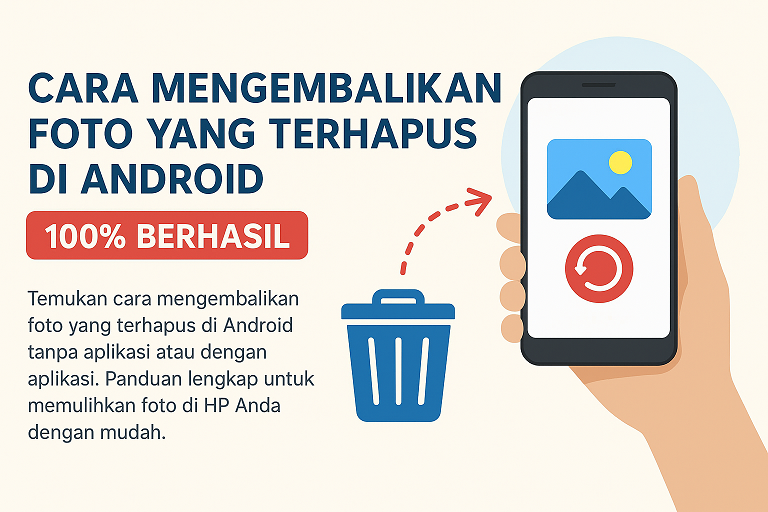 Cara mengembalikan foto yang terhapus di Android dengan mudah dan cepat