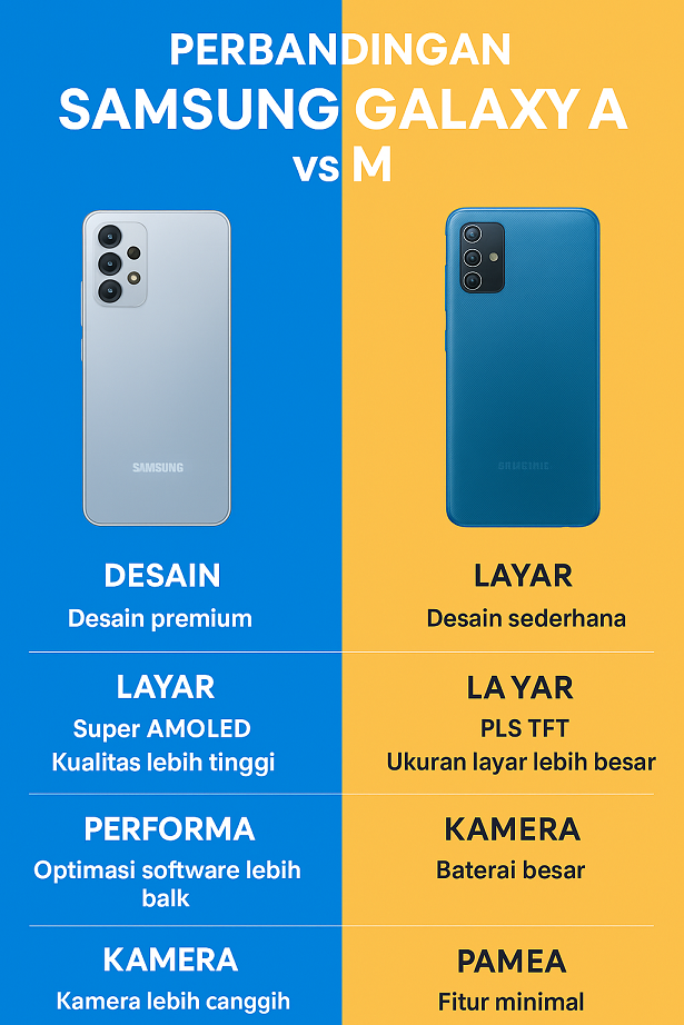 Perbandingan Samsung Galaxy A vs M