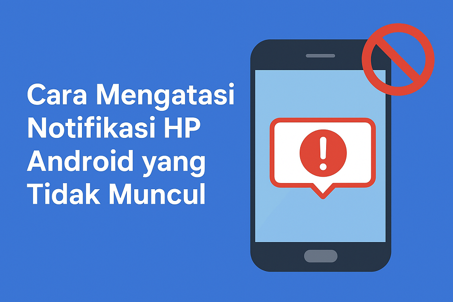 Ilustrasi notifikasi HP Android tidak muncul