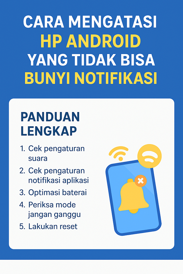 cara mengatasi hp android yang tidak bunyi notifikasi