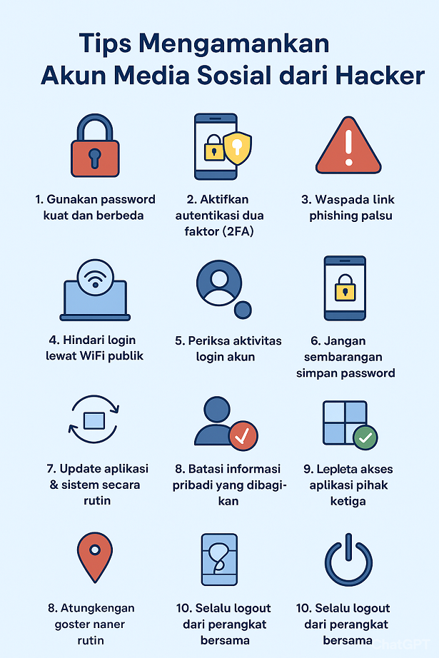 Tips Mengamankan Akun Media Sosial dari Hacker