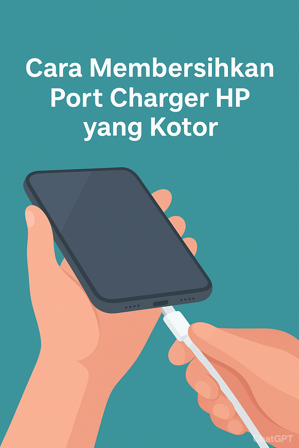 Cara Membersihkan Port Charger HP yang Kotor