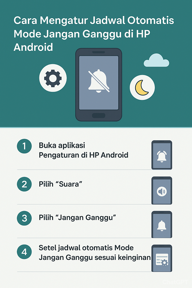 Cara Mengatur Jadwal Otomatis Mode Jangan Ganggu di HP Android