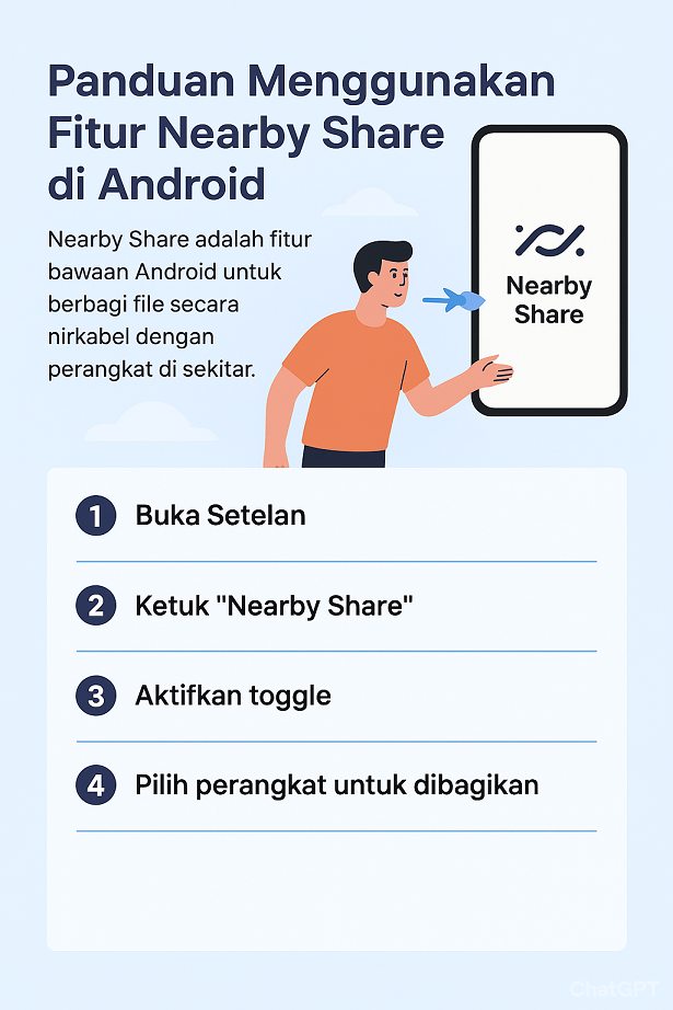 Panduan Menggunakan Fitur Nearby Share di Android