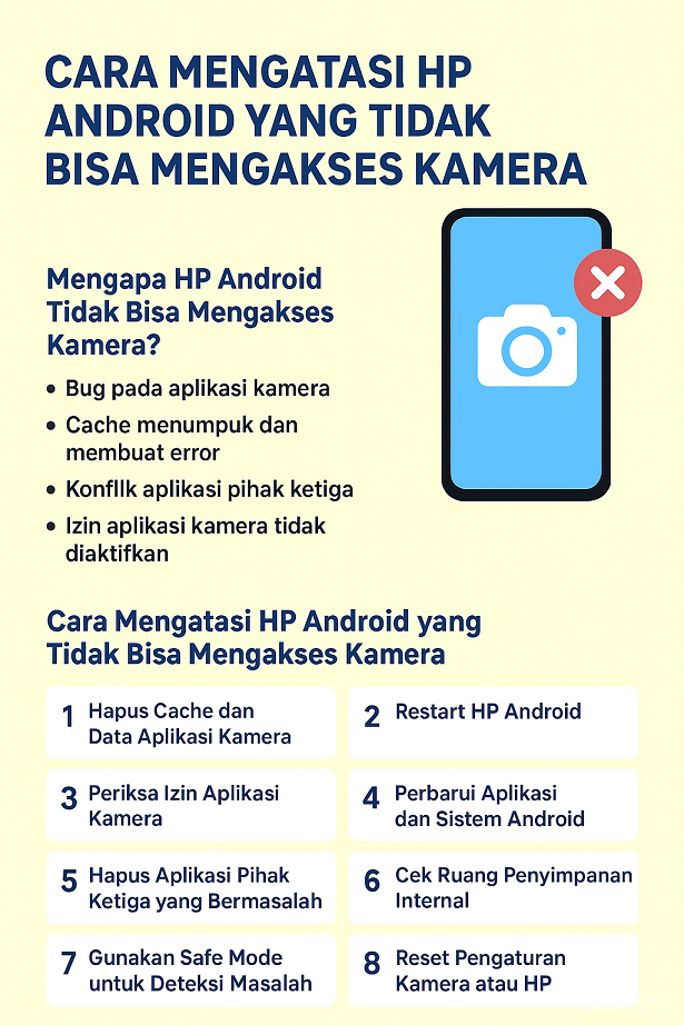 Cara Mengatasi HP Android yang Tidak Bisa Mengakses Kamera