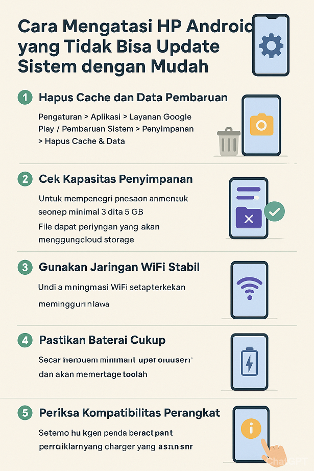 Cara Mengatasi HP Android yang Tidak Bisa Update Sistem