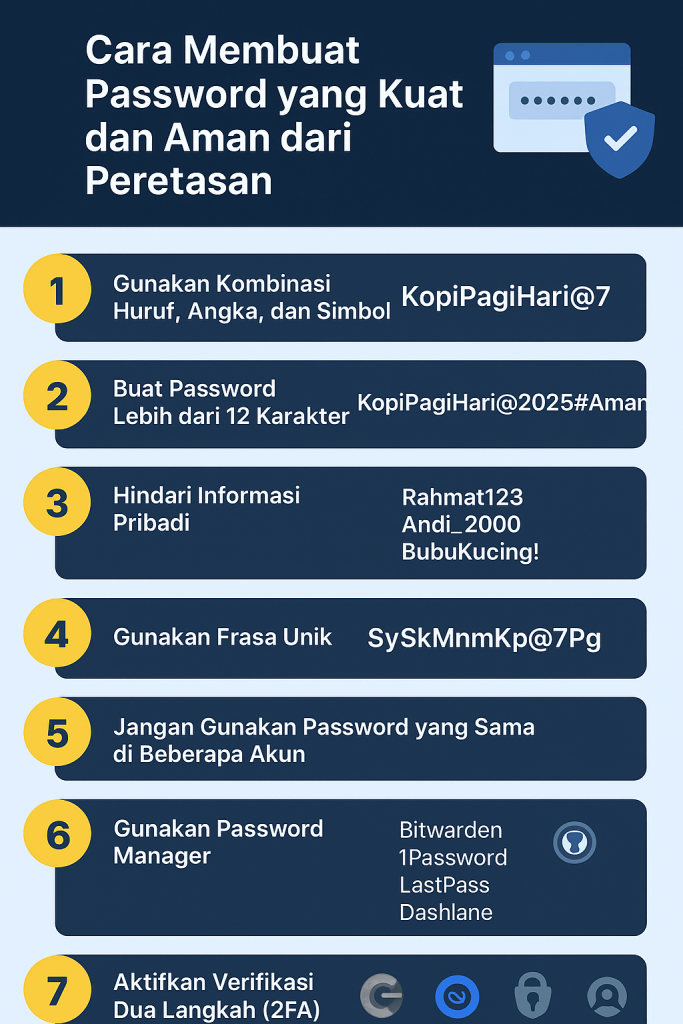 Cara Membuat Password yang Kuat dan Aman dari Peretasan