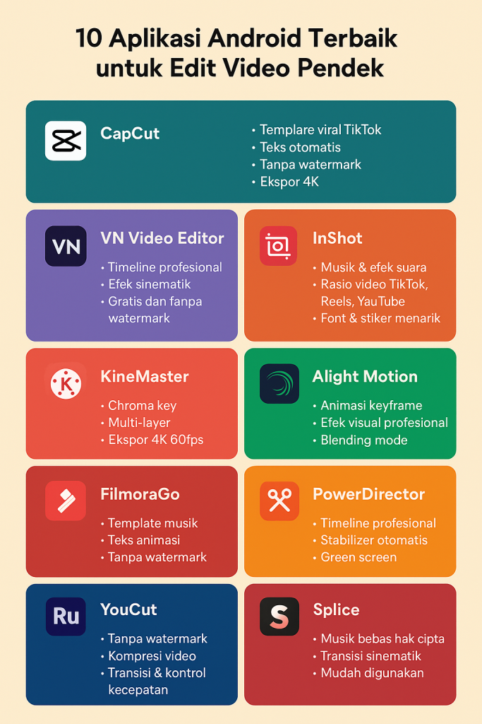 Aplikasi Android Terbaik untuk Edit Video Pendek