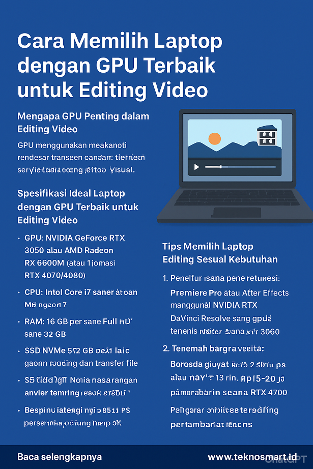 Laptop dengan GPU Terbaik untuk Editing Video