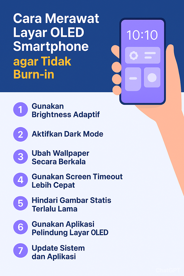 Cara Merawat Layar OLED Smartphone agar Tidak Burn-in