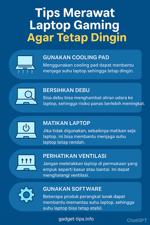 Tips Merawat Laptop Gaming Agar Tetap Dingin