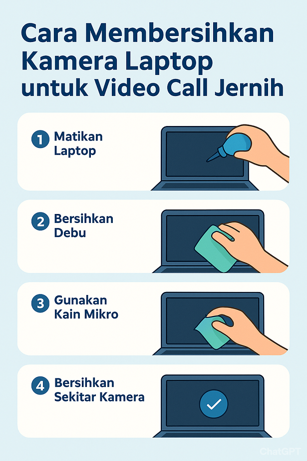 Cara Membersihkan Kamera Laptop untuk Video Call Jernih