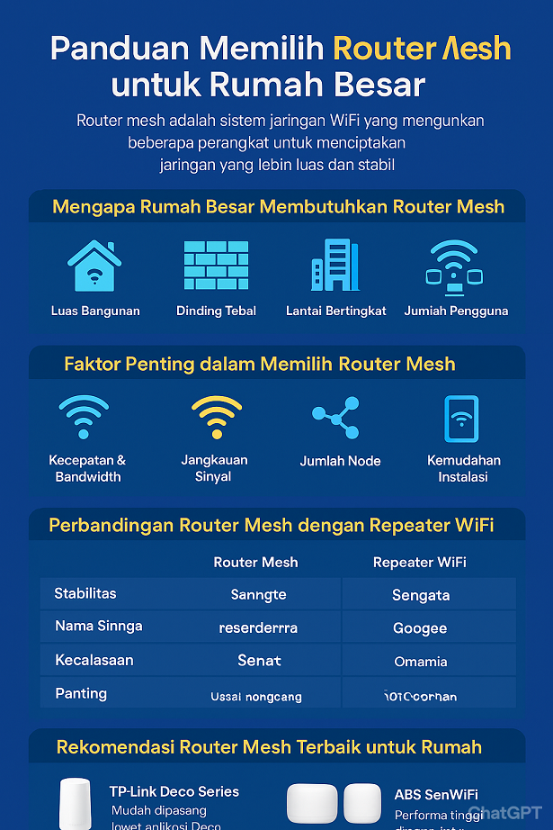 Panduan Memilih Router Mesh untuk Rumah Besar
