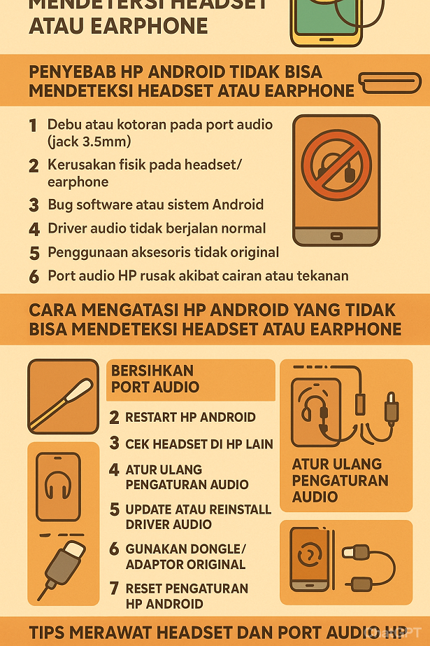 Cara Mengatasi HP Android yang Tidak Bisa Mendeteksi Headset atau Earphone