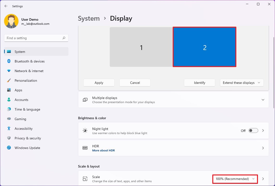 Pengaturan Tampilan Dual Monitor di Windows 11