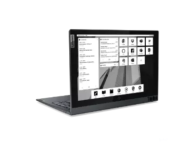 Laptop dengan layar E-Ink di bagian sampul