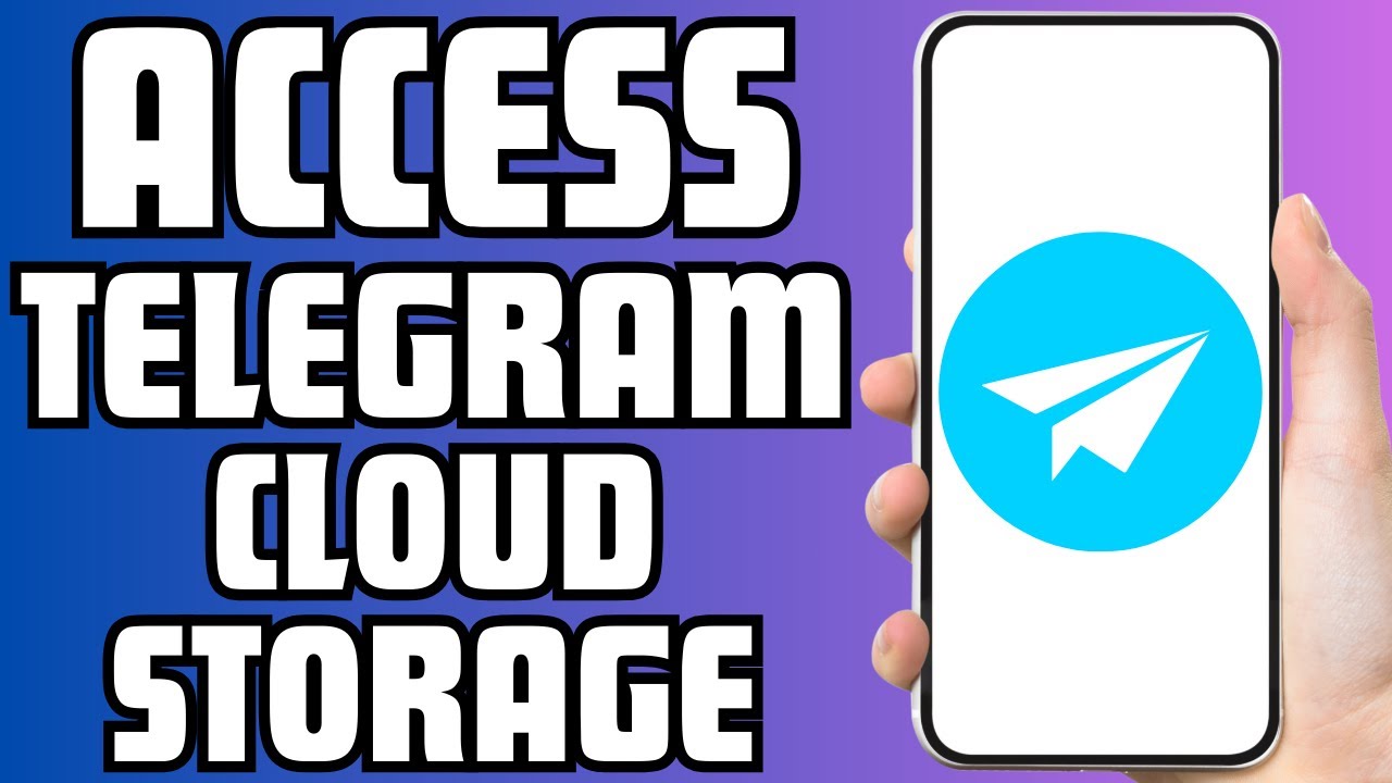 Seorang pengguna mengakses file di Telegram