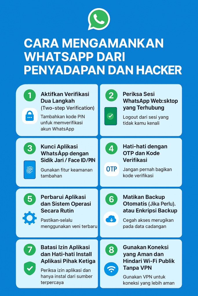 Cara Mengamankan WhatsApp dari Penyadapan dan Hacker