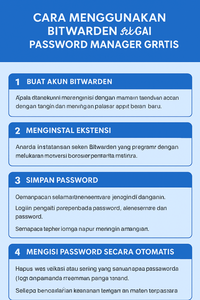 Cara Menggunakan Bitwarden sebagai Password Manager Gratis