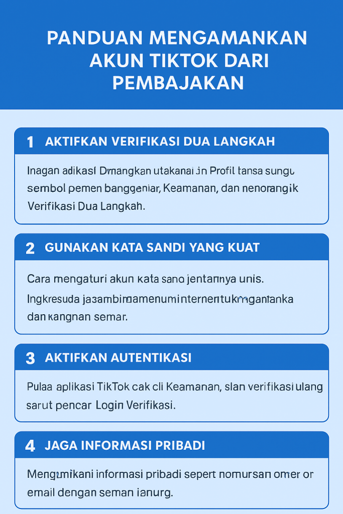 Panduan Mengamankan Akun TikTok dari Pembajakan