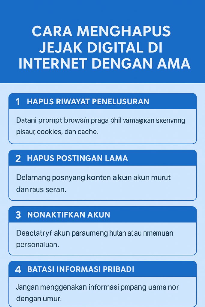 cara menghapus jejak digital di internet dengan aman