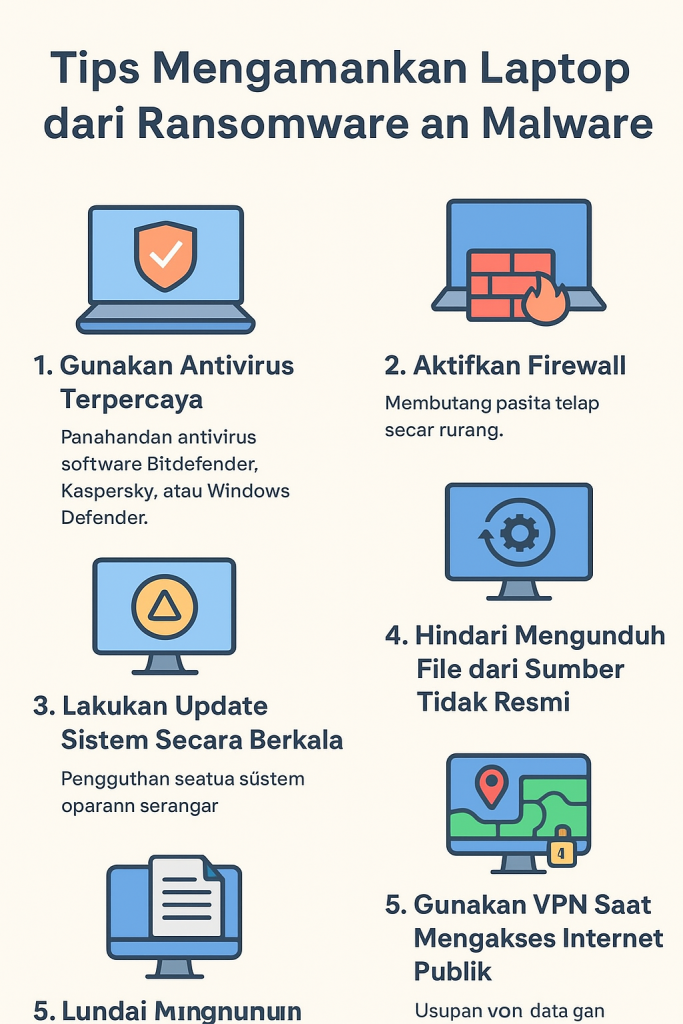 Mengamankan Laptop dari Ransomware dan Malware