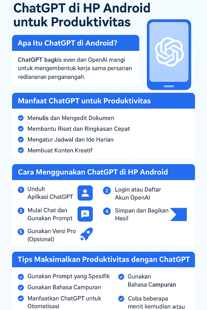 Cara Menggunakan ChatGPT di HP Android untuk Produktivitas