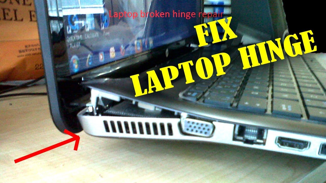 Peralatan untuk memperbaiki engsel laptop